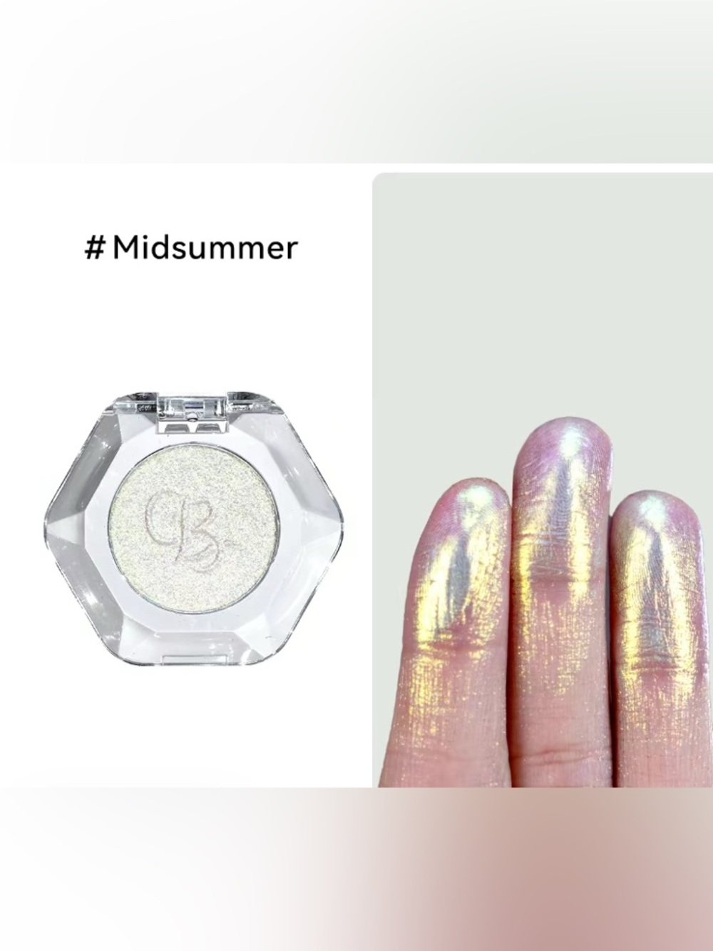 Midsummer, NIB Ourbella single multi-chrome eyeshadow